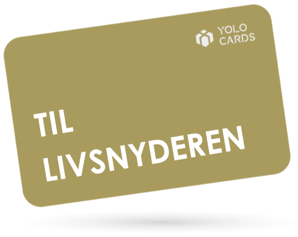 Guld YOLO Card - Gavekort til livsnyderen